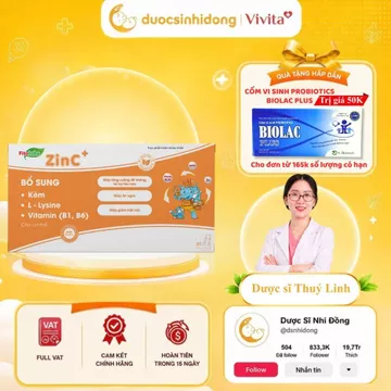 [CHO BÉ BIẾNG ĂN] Kẽm Hữu Cơ Cho Bé Fitolabs ZinC+ Ăn Ngon Tăng Sức Đề Kháng Hấp Thu Tốt Giảm Ốm Vặt