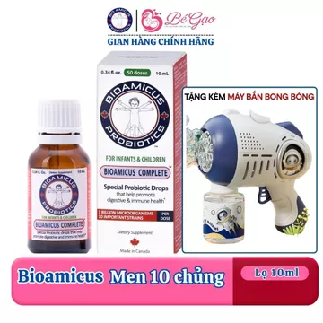 BioAmicus Complete Men 10 Chủng hỗ trợ cải thiện hệ vi sinh đường ruột - Men Vi Sinh Cho Bé