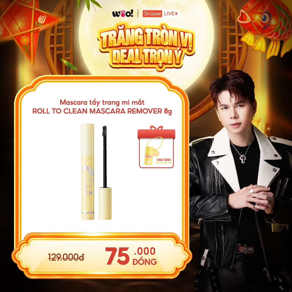 Mascara tẩy trang mi mắt barenbliss Roll To Clean Mascara Remover sạch sâu dịu nhẹ 8g