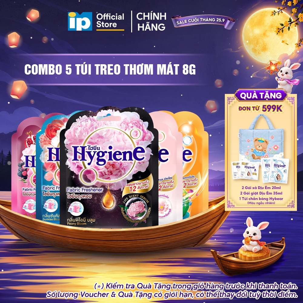 Combo 5 Túi Treo Thơm Mát Hygiene 8g