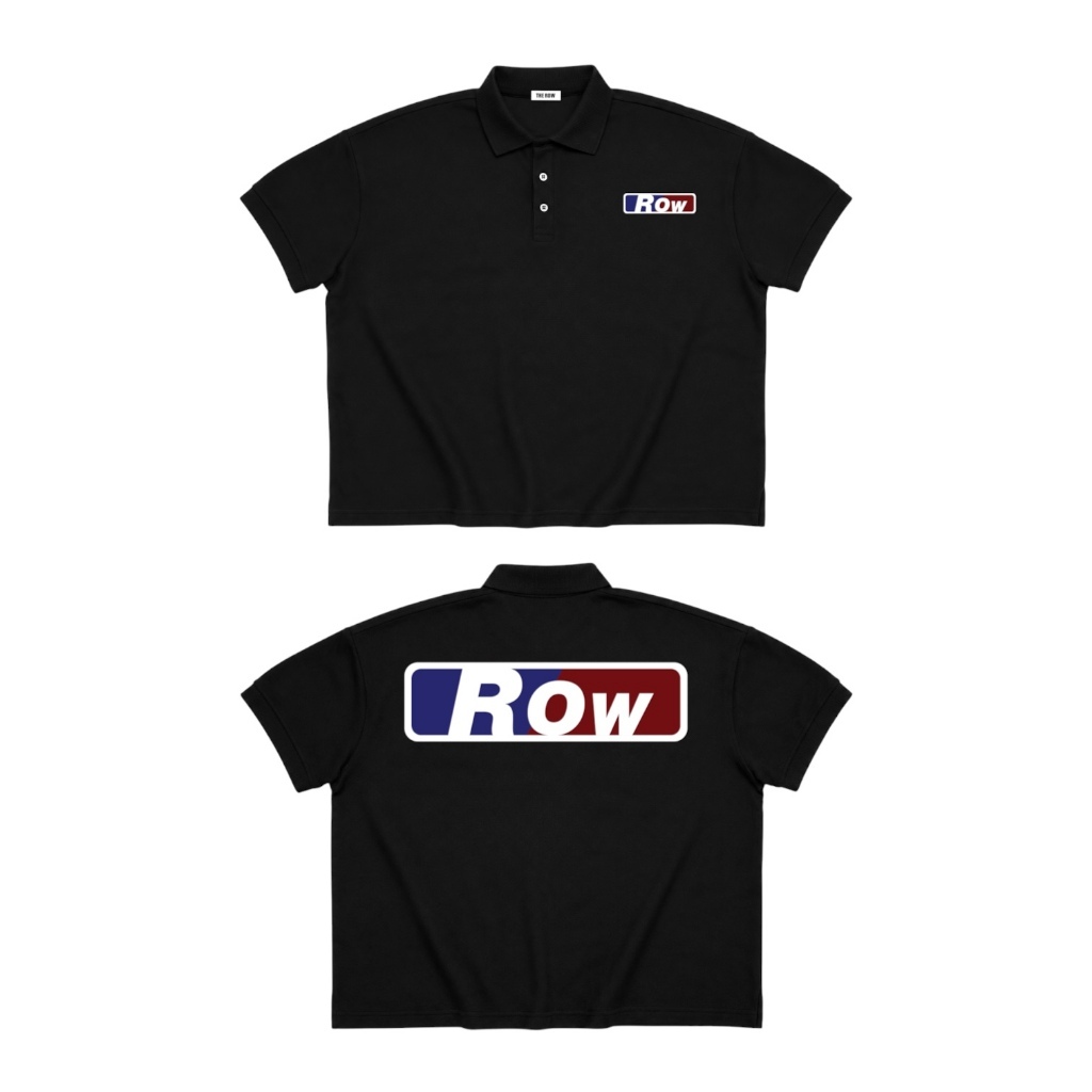THEROW Áo Thun Polo Vải Cá Sấu Tay Ngắn Vải Form Rộng Cổ Trụ " ROW " Unisex Nam Nữ Phong Cách Basic Thoải Mái - TPOLO1 | BigBuy360 - bigbuy360.vn