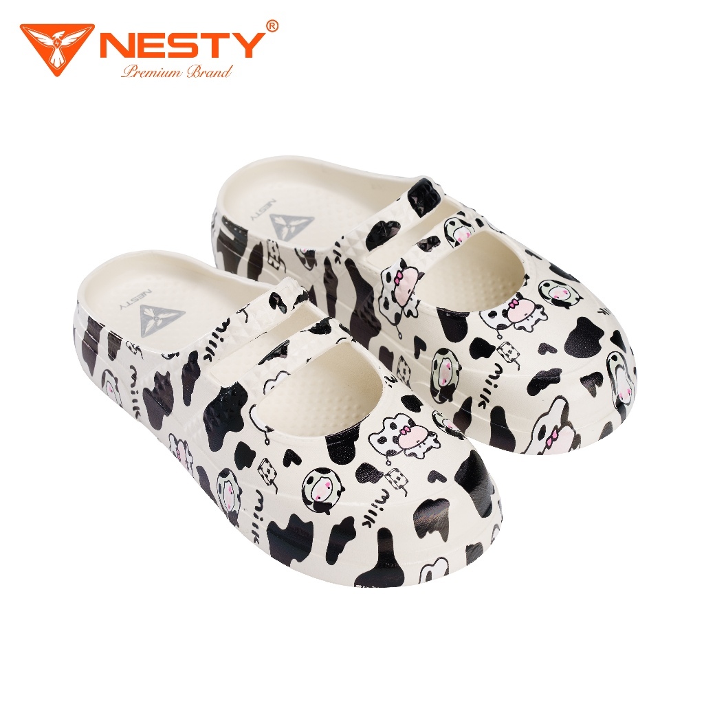 [NE11-IN]Dép Sục Búp Bê NESTY EVA Nguyên Khối Họa Tiết Gấu Dễ Thương Siêu Nhẹ Êm Chân Chống Trượt[KO2]