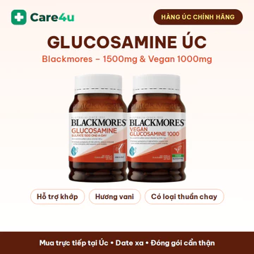 Glucosamine Blackmores Glucosamine Sulfate 1500mg 180 viên & Vegan Glucosamine 1000mg 200 viên