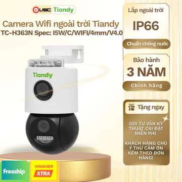 Camera WiFi TIANDY CAMERA WIFI TIANDY TC-H363N Spec: I5W/C/WIFI/4mm/V4.0 – Có màu đêm