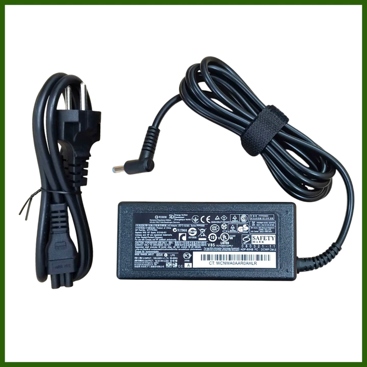 Sạc Laptop HP 19.5V - 3.33A 65W cho HP Envy Elitebook Pavilion X360 Stream - Adapter Hp New - Cục sạc tặng kèm Dây nguồn