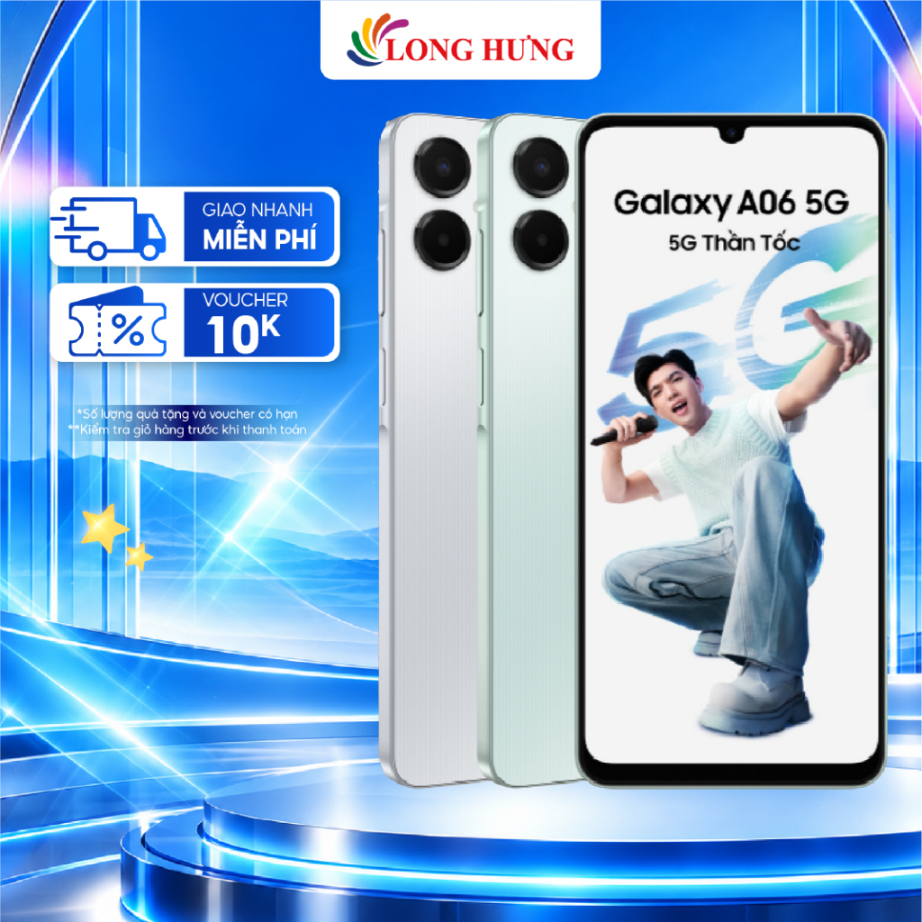 Điện thoại Samsung Galaxy A06 5G - Hàng chính hãng