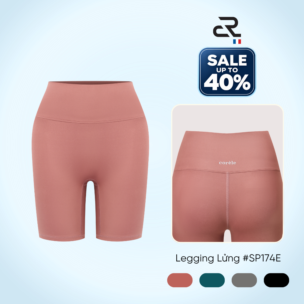 Quần Tập Nữ Dáng Lửng Thun Lạnh Co Giãn 4 Chiều Ôm Sát Cơ Thể Chuẩn An Toàn OEKO-TEX | CORÈLE SP174E