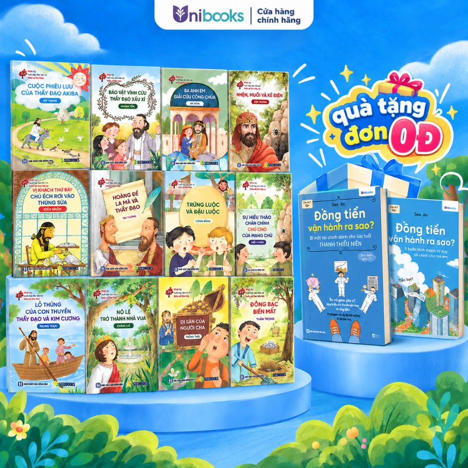 Sách - Combo 12 cuốn sách Nhật ký nuôi dạy tâm hồn từ Kinh cổ Do Thái -Bizbooks