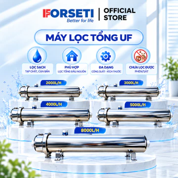 Máy Lọc Nước UF Công Suất 2000L/H 3000L/H 4000L/H 5000L/H Lõi Lọc PVDF Lọc Nước Đầu Nguồn, Sinh Hoạt