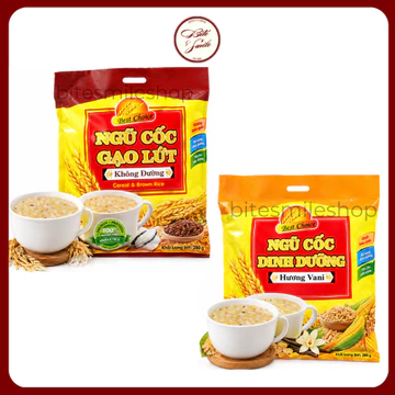 Bột Ngũ Cốc Dinh Dưỡng Canxi Gạo Lứt Không Đường/Vanilla Dinh Dưỡng Tiện Lợi