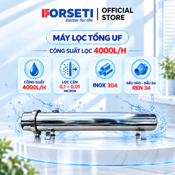 Máy lọc UF đầu nguồn 4000L/H – Lọc nước sinh hoạt, không dùng điện