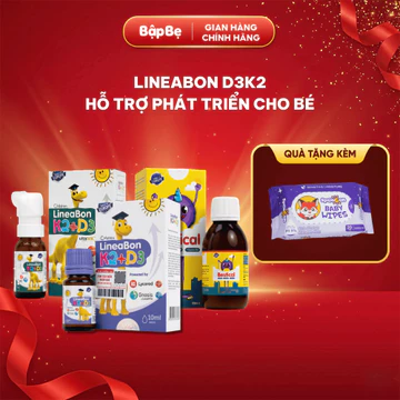 LineaBon D3K2 10ml / Canxi Bestical – Vitamin D3 K2 Hỗ Trợ Hấp Thu Canxi, Giúp Hệ Xương Và Răng Chắc Khỏe Cho Bé