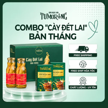 Combo "Cày Đét Lai" Tháng - Sâm Ngọc Linh Tu Mơ Rông-Dưỡng Chất quý Cho Sức Khỏe (2 Hộp Cà Phê + 2 Chai Nước Sâm)