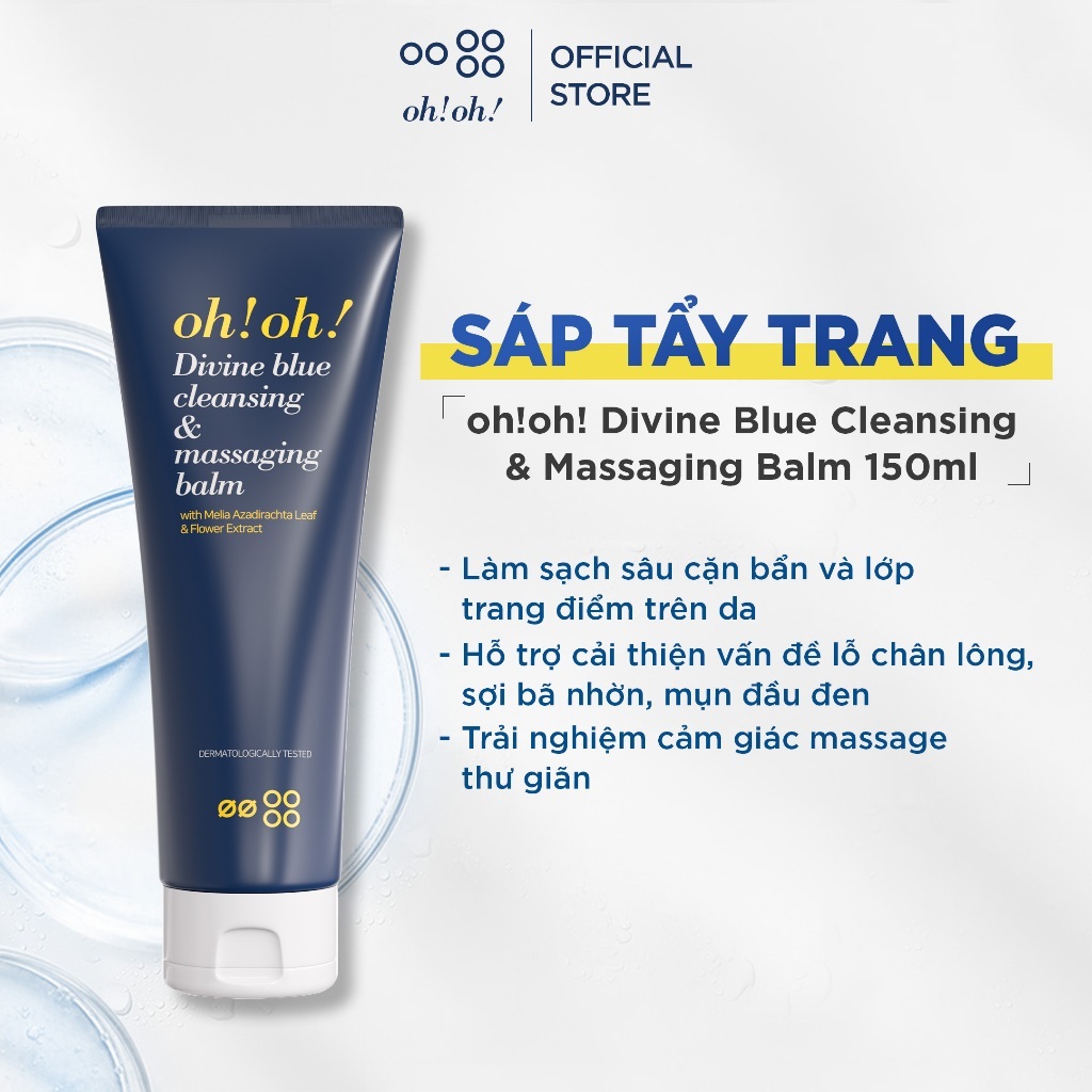 Sáp Tẩy Trang oh!oh! Divine Blue Cleansing & Massaging Balm 150ml