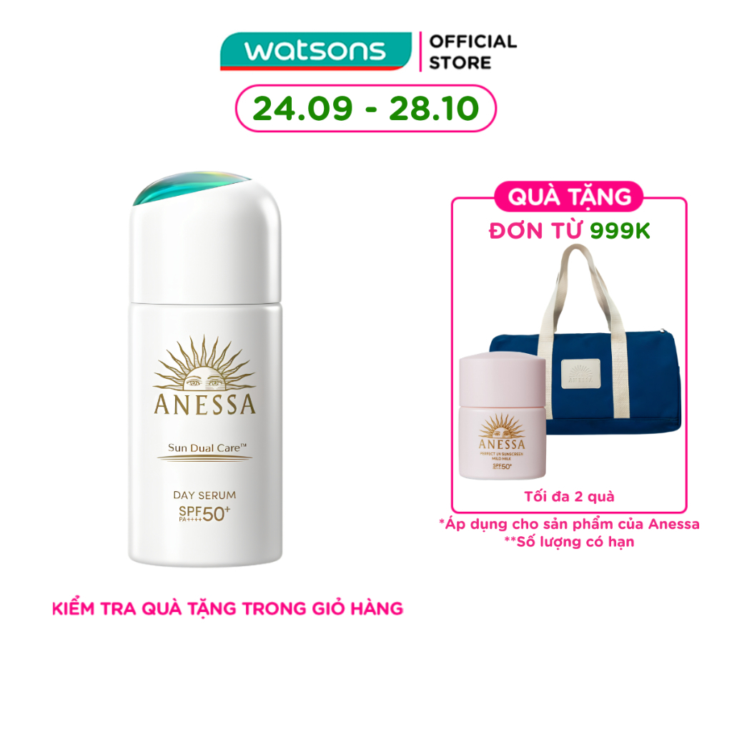 Serum Chống Nắng Nâng Tông Anessa Day Serum N Ngừa Lão Hóa Da SPF50+ PA++++ 30ml