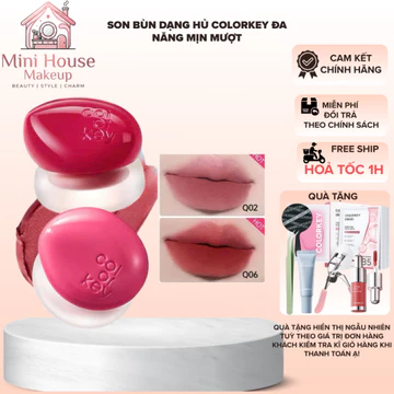 Colorkey Son Bùn Dạng Hủ Đa Năng Mịn Mượt, Rực Rỡ Mọi Góc Nhìn 4.5g | Minihouse
