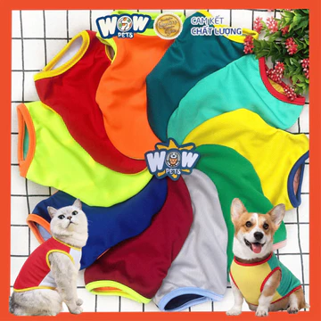 [F031] Áo Thun Chó Mèo 2 Màu Nhiều Size | Áo Cho Chó Mèo | Áo Thú Cưng Giá Rẻ | Quần Áo Chó Mèo | Thời Trang Pet Wowpets