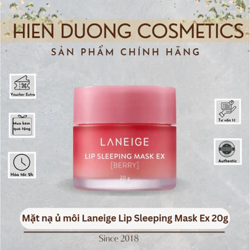 [Hàng Công Ty] Mặt nạ ủ môi Laneige Lip Sleeping Mask Ex 20g | Dưỡng ẩm, làm mềm môi, căng mọng