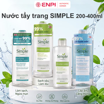 Nước tẩy trang Simple Micellar Water