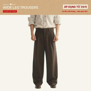 QUẦN TÂY NAM SUÔNG, CẠP CAO, ỐNG RỘNG | ODYSSEY WIDE LEG TROUSERS