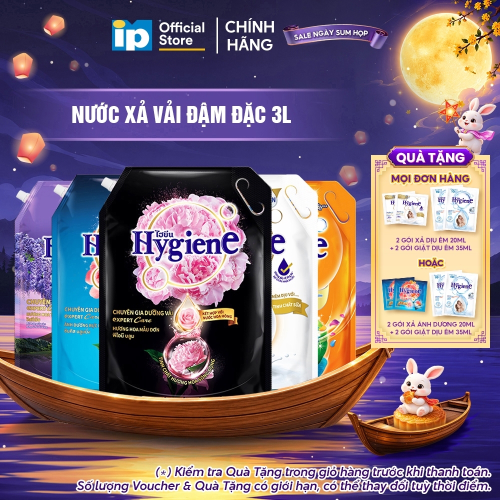 Nước Xả Vải Đậm Đặc Hygiene 3L