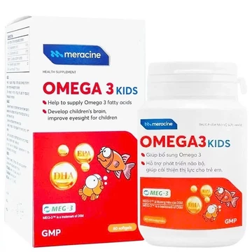 Omega 3 Kids, Giúp bổ sung omega 3, hỗ trợ phát triển não bộ, giúp cải thiện thị lực ở trẻ