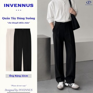 Quần Tây Nam Ống Suông INVENNUS, Quần Âu Nam Dáng Suông Cao Cấp Form Chuẩn, Quần Ống Rộng 302