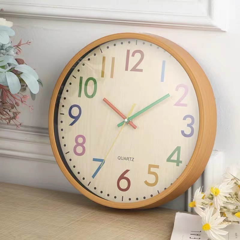 [30cm]Đồng Hồ Treo Tường Nhập Khẩu Thiết Kế Nhiều Màu Sắc Kim Trôi Êm Ái-T06 | BigBuy360 - bigbuy360.vn