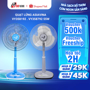 Quạt Lửng Asia VY358192 VY358792 (55W) Quạt Điện Lửng Gió Mát, Tiết Kiệm Điện, Bền Đẹp