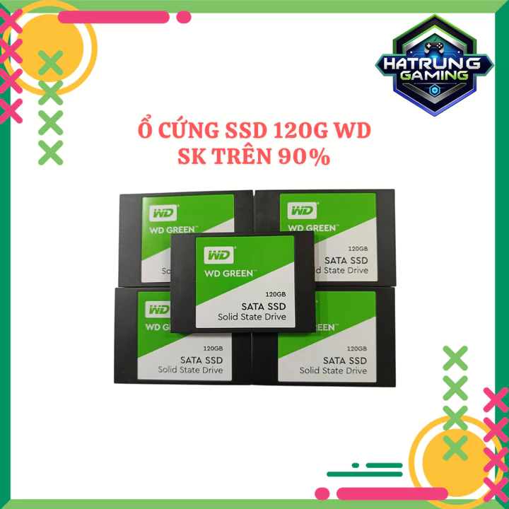 Ổ Cứng SSD WD 120GB SATA 2.5 Inch – Sức Khỏe Trên 90% – SSD Western Digital Cho PC Laptop