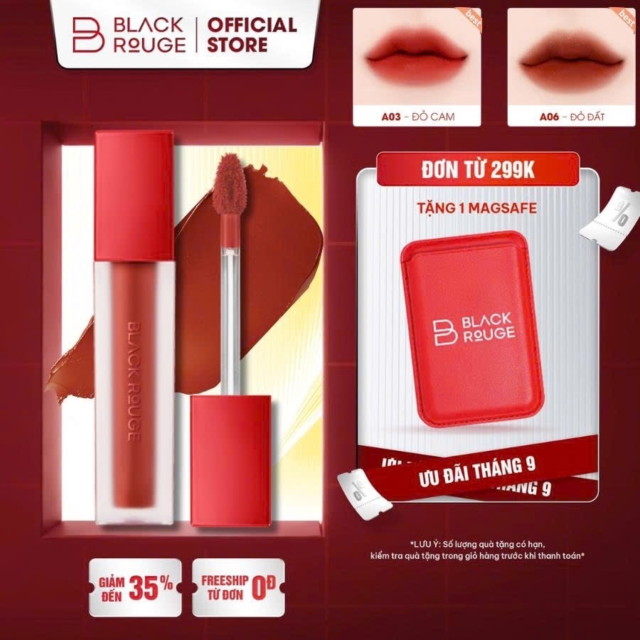Son Kem Black Rouge Air Fit Velvet Tint Ver 1 - 4.5g