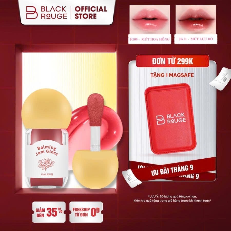 [MỚI] Son Bóng Dưỡng Ẩm Black Rouge Balming Jam Gloss - 3.2g