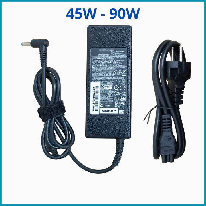 Sạc Laptop HP 19.5V - 2.31A / 3.33A / 4.62A cho Hp Envy Pavilion X360 Elitebook - Adapter Hp New - Charger 45W 65W 90W