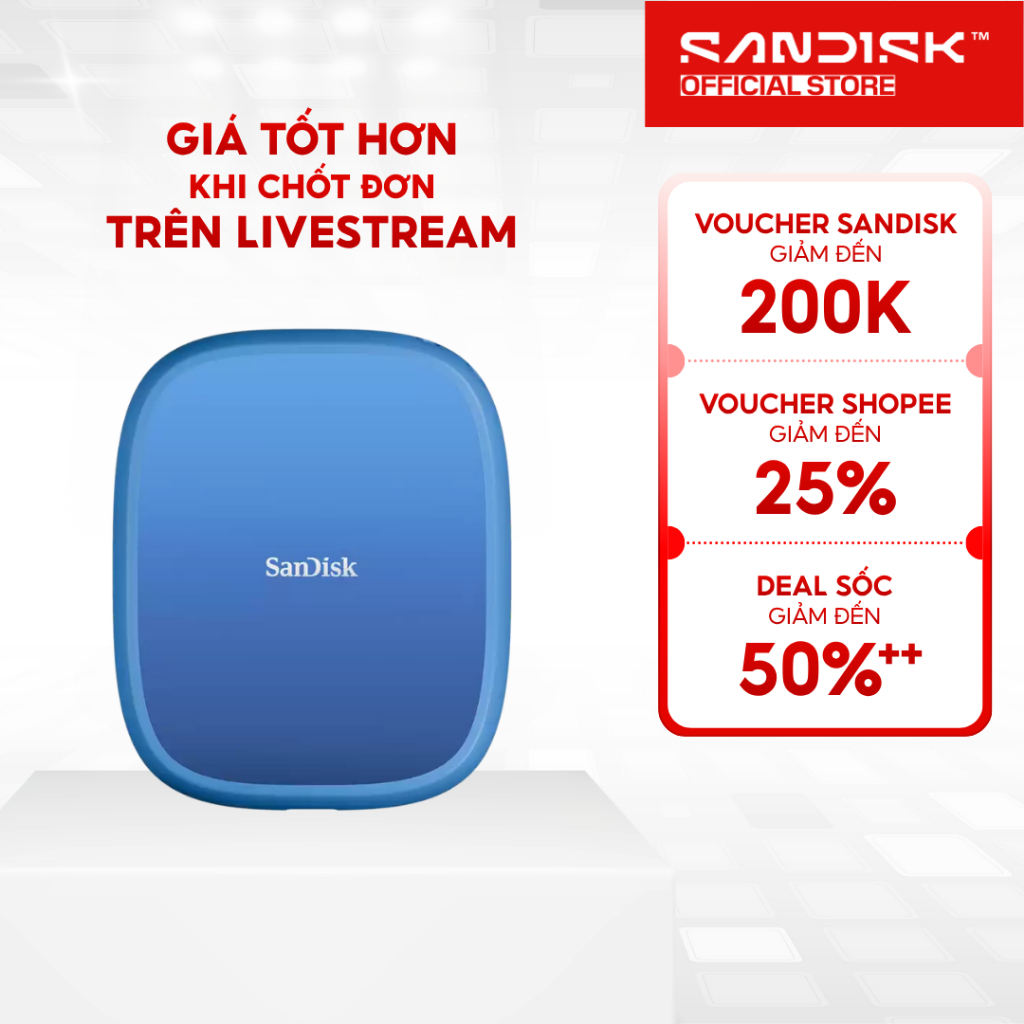 Ổ cứng di động SSD SanDisk Creator Phone Magsafe SDSSDE62C- G25 1TB / 2TB E62C 1000MB/s  - Bảo hành 5 năm
