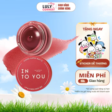 Son Bùn Hũ INTO YOU Shero 5g, Son Môi Má 2in1 Chất Bùn Mịn Lì Nhẹ Dễ Tán - Luly Corner