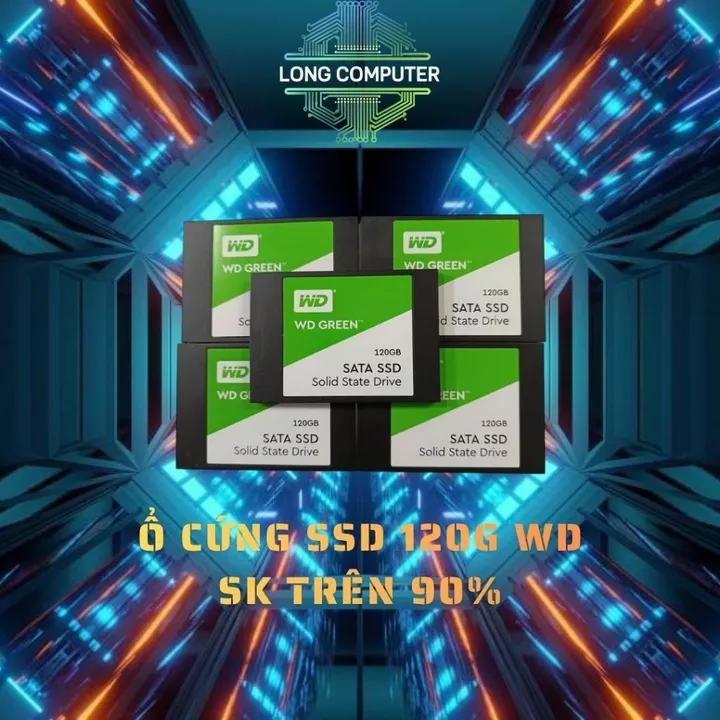 Ổ Cứng SSD WD 120GB SATA 2.5 Inch – Sức Khỏe Trên 90% – SSD PC Laptop – Long Computer