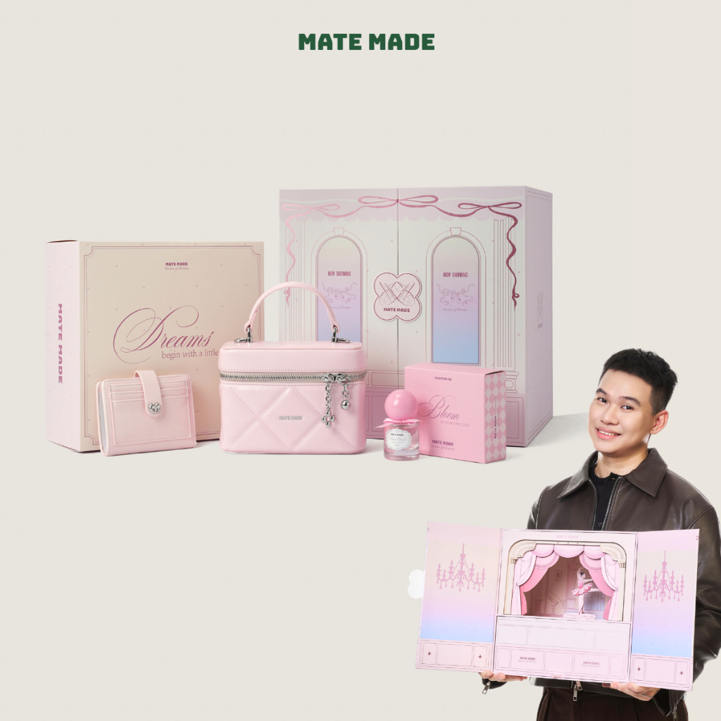 [BST 20.10] Set Quà Tặng MATE MADE, Túi Xách Kèm Nước Hoa, Ví, Hộp quà (Tặng Bạn Thân, Bạn Gái)