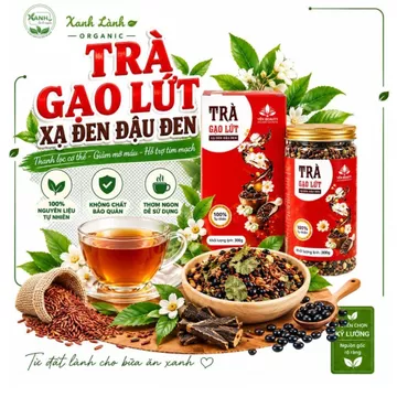 Trà gạo lứt xạ đen đậu đen , trà gạo rang đỗ đen hỗ trợ giảm cân chống lão hóa