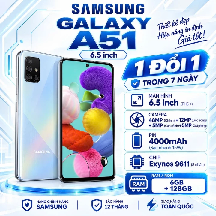 📱 SAMSUNG GALAXY A51 – MÁY CŨ ĐÃ QUA SỬ DỤNG