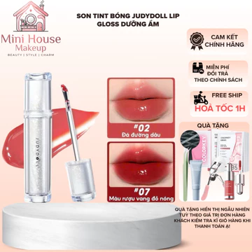 Judydoll Son tint Bóng LIP GLOSS Dưỡng Ẩm Lâu Trôi Son không dính cốc | Minihouse