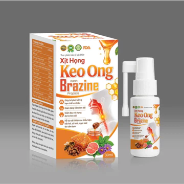 Xịt Họng Keo Ong Brazine Propolis 30ml – Tiện Lợi, Dễ Sử Dụng