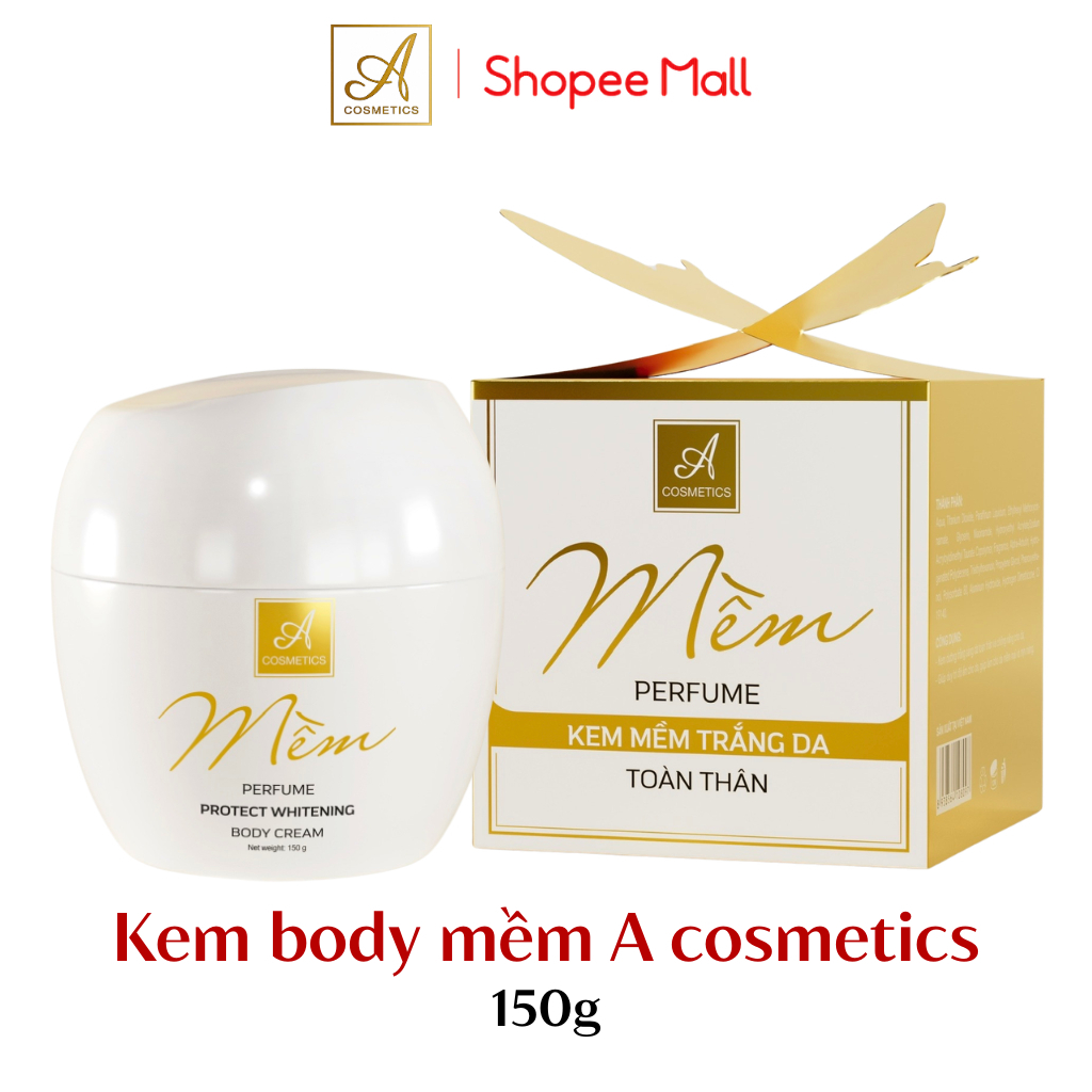 Kem body mềm A Cosmetics, dưỡng trắng da toàn thân, cấp ẩm, không gây bết dính, hương nước hoa 150g | BigBuy360 - bigbuy360.vn