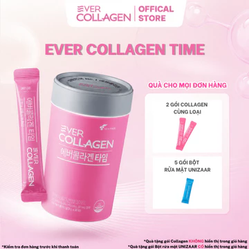 Bột Collagen Thuỷ Phân Peptide Cao Cấp Hỗ Trợ Làm Đẹp Da Cải Thiện Nếp Nhăn Ever Collagen Time 30x3g - Newtree
