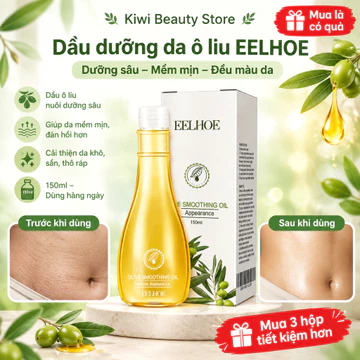 Dầu ô liu trị rạn da 150ml: Giảm rạn da sau sinh và làm săn chắc da.