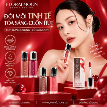 Son Bóng Gương FLÓRALMOON Căng Mọng Bản Nâng Cấp Ấm Mịn Như Gương Tạo Hiệu Ứng Căng Bóng Cho Môi Đầy Đặn Quyến Rũ 2g SB