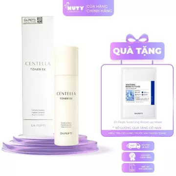 Nước Hoa Hồng Dưỡng Ẩm Và Dịu Da Dr.Pepti Centella Toner EX (180ml)
