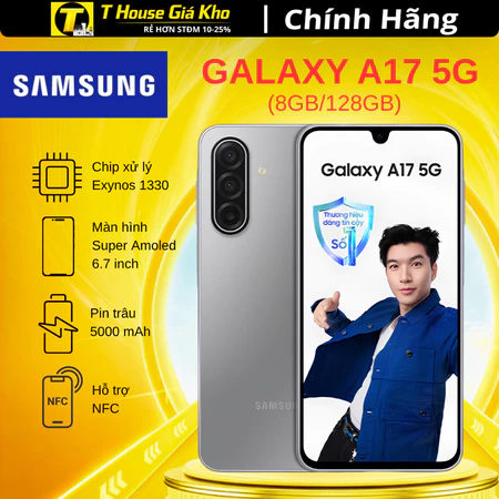 Điện Thoại Samsung Galaxy A17 5G 8GB/128GB - Hàng Chính Hãng Nguyên Seal