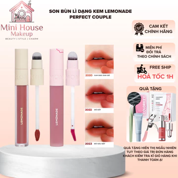 Lemonade Son Bùn Lì Dạng Kem Perfect Couple 2in1 Màu Mịn Bám Lâu 3.5g | Minihouse