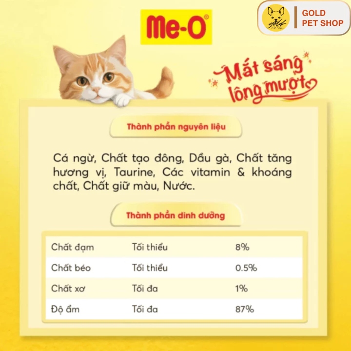 Pate Cho Mèo Pate Me-O Đủ Vị - mèo trưởng thành và mèo con - Gold Pet Shop – 2