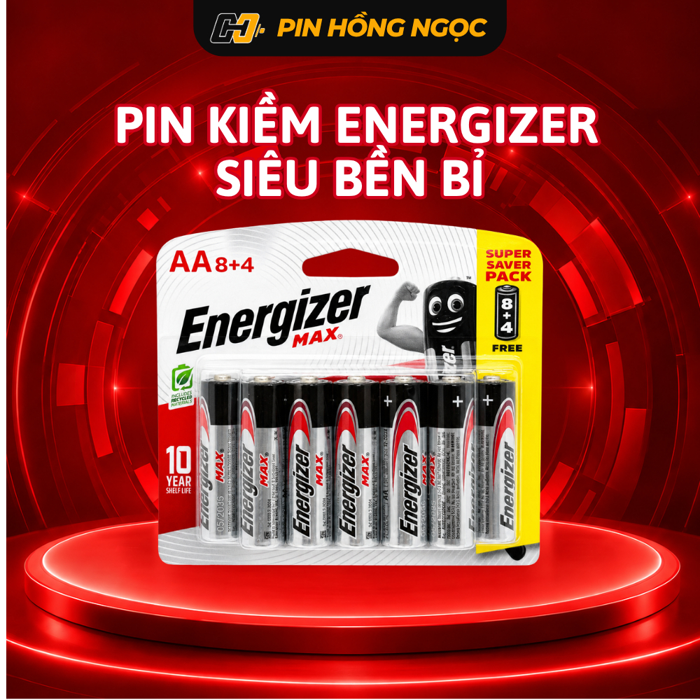 Pin Energizer Max AA AAA 1.5V Alkaline Chính Hãng - Vỉ 2 3 6 12 Viên | Có AAAA, 9V